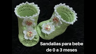 Sandalias a crochet para bebé en todas las tallas💜Mayelin Ros [upl. by Pascoe386]