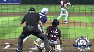 Caleb Bonemer SS Okemos High School Class of 2024 Home Run at PG National [upl. by Nylirak]