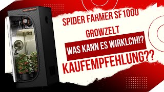 Bewertung von Spider Farmer SF1000 Growzelt  spiderfarmer growzelt grow [upl. by Ahsilaf24]