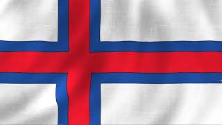 Faroe Islands National anthem Instrumental with waving flag [upl. by Ylera160]