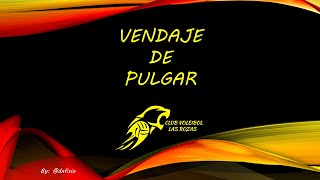 Vendaje deportivo del dedo pulgar [upl. by Avir883]