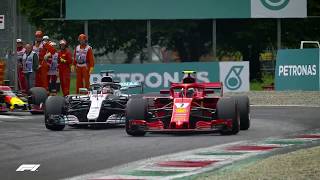 Hamilton and Raikkonens Monza Battle  2018 Italian Grand Prix [upl. by Demeter]