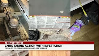 Cleveland woman blames CMHA for rodent infestation [upl. by Anita]