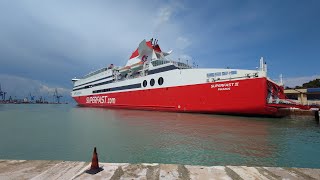 Superfast Ferries Superfast XI Ancona Igoumenitsa 2022 4K [upl. by Coltin542]