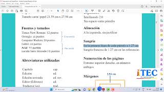 Espacios alineación y sangría según NORMAS APA  Séptima edición [upl. by Jolynn]