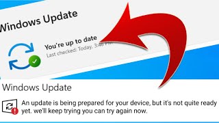 Fix quotAn Update Is Being Prepared For Your Device But its Not Quite Ready Yetquot Error Windows 10 [upl. by Tobie804]