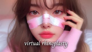 VIRTUAL RHINOPLASTY Desired Nose Affirmation Meditation Supraliminal Subliminal [upl. by Ecyle]