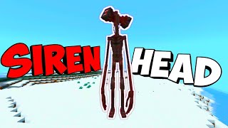 I ADDED CREEPIEST SIREN HEAD IN MCPE [upl. by Ahsiliw917]