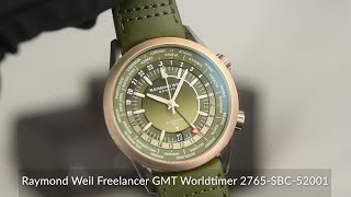 Raymond Weil Freelancer GMT Worldtimer 2765SBC52001 [upl. by Pascal665]