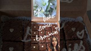 let’s bake brownies🍩 trending minivlog viralvideo shorts aesthetic baking youtubeshorts [upl. by Enos72]