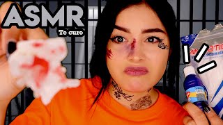 ☠️ La chica ANTIPÁTICA de la PRISIÓN 🩹 CURA 🩸 tus heridas I ASMR en ESPAÑOL I Ges ASMR [upl. by Winthrop483]