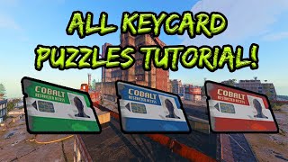 Rust ALL MONUMENT KEYCARD PUZZLE Locations Guide 2022 WITH TIMESTAMPS [upl. by Worth815]