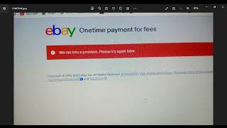 eBay one time payment issue Fixed  How To Make OneTime Payment for eBay Fees  Payments by eBay [upl. by Fabe]