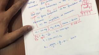 Force vibration problem with transmissible force  Dynamics of Machinery DOM in Tamil [upl. by Weig]