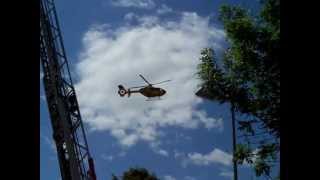 ADAC Christoph Rettungshubschrauber landet in Pegnitz [upl. by Oilerua]