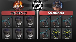 17473 COINFLIP on RustyPot  5 relics 14 fire jackets 4 big grins [upl. by Nelson]