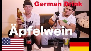 AMERICANS TRYING GERMAN ÄPFELWEIN First Reaction [upl. by Iclek830]