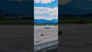 Eurowings aircraft Airbus arrival and parking Salzburg Airport original tone airbus youtube [upl. by Attolrac587]