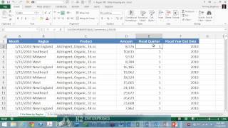 Grouping PivotTable Data Into Fiscal Quarters [upl. by Aissatan]