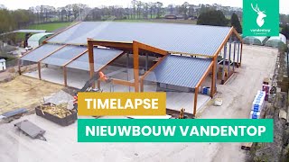 Timelapse nieuwbouw Vandentop Tuinhout Barneveld [upl. by Enidanreb917]