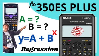 Regresión exponencial CASIO fx350ES PLUS✅ [upl. by Rizan]