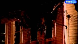 Fire rips through Laconia apartment building [upl. by Gannes582]