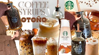 4 MEJORES SIROPES para el OTOÑO  receta PUMPKIN SPICE CREAMER de STARBUCKS [upl. by Aimerej982]