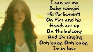 Lana Del Rey  West Coast Lyric Video [upl. by Enirehtahc]