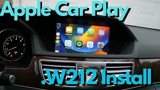 New Apple Car Play N Android Auto Install W212 [upl. by Tigirb]