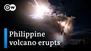 Philippine volcano eruption How dangerous is it  DW News [upl. by Eerased]