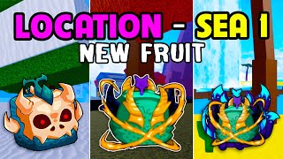 NEW All Locations Fruit Spawn in First Sea New Update  Actually Spawn in Blox Fruits [upl. by Ivgnout]