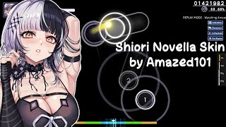 Osu Skin Review Shiori Novella HoloAdvent by Amazed101 [upl. by Eric219]