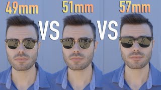 RayBan Clubmaster 49mm vs 51mm vs Oversized 57mm [upl. by Annez]