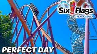 A Perfect Day at Six Flags Great America  June 2024 Visit [upl. by Hayalat]