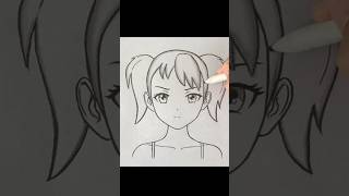 How to draw sad anime girl  Anime drawing tutorial [upl. by Limann15]