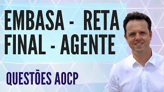 Embasa  Agente Administrativo  Reta Final  AOCP 2022 [upl. by Pascale198]