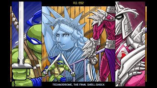 TMNT 4 Turtles In Time  Technodrome The Final Shell Shock  All Versions [upl. by Lockhart98]