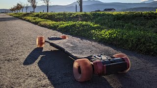 Bone Balrog esk8 electric skateboard 1000klm review [upl. by Claresta]