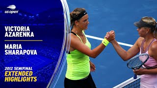 Victoria Azarenka vs Maria Sharapova Extended Highlights  2012 US Open Semifinal [upl. by Mendel826]