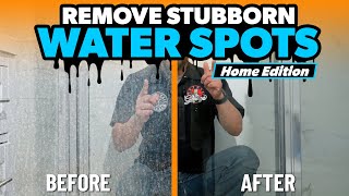 How To QUICKLY Clean Water Spots On Your Shower Doors and Protect Glass from Hard Water Stains [upl. by Yromas586]