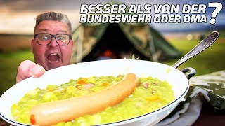 ULTIMATIVER Bundeswehr Erbseneintopf  MEGA KüchenFails amp Lachflashs inklusive 😂🍲 [upl. by Aymahs147]