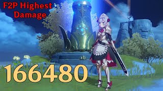 F2P Noelle Highest Damage Showcase With Build [upl. by Hymen164]