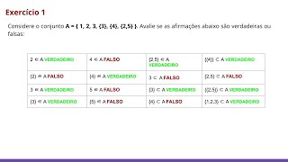 Noções básicas de Conjuntos  Exercícios comentados [upl. by Aivirt]