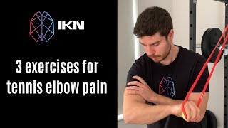 3 Exercises For Tennis Elbow Pain [upl. by Terti]