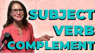 Subject Verb Complement Word Order English Grammar [upl. by Francesca723]