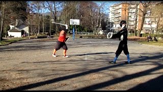 I33 vs Bolognese  Sword and Buckler Sparring [upl. by Kelli]