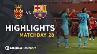 Highlights RCD Mallorca vs FC Barcelona 04 [upl. by Ahsilet934]