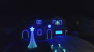 Christmas Everyday  SimplePlan  Christmas Light Show Drone POV [upl. by Borrell]