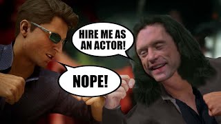 All Johnny Cage amp Tommy Wiseau Intro Dialogues in Mortal Kombat 1 [upl. by Wilterdink]