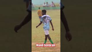 Star ⭐ player mandi hembrom footballmatch football [upl. by Innig]